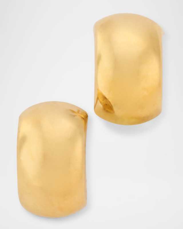 18K Chubby Huggie Earrings
